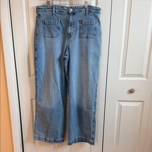 Old Navy Women's Blue Flare & Wide Leg Jeans